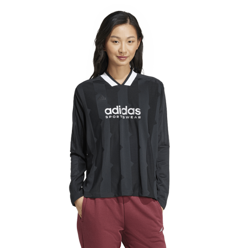 

adidas Womens adidas Tiro Q4 JQ Long Sleeve Top - Womens Black Size M