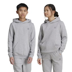 Boys' Grade School - adidas Originals Trefoil Essentials Lifestyle Hoodie - Medium Grey Heather