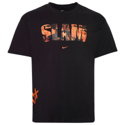 Men's - Nike Slam Loose T-Shirt  - Black/Orange