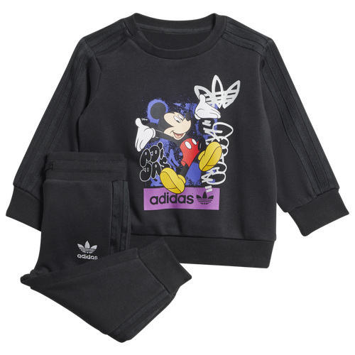 

adidas Originals Boys adidas Originals Disney Mickey & Friends Sweater and Joggers Set - Boys' Toddler Black Size 3T