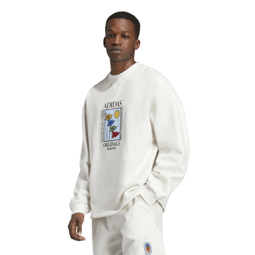 

adidas Originals Mens adidas Originals Graphics Olympics Lifestyle Sweatshirt - Mens Cloud White Size S