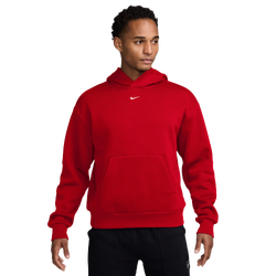 Men's - Nike Solo Pullover Concept Hoodie - Red/White