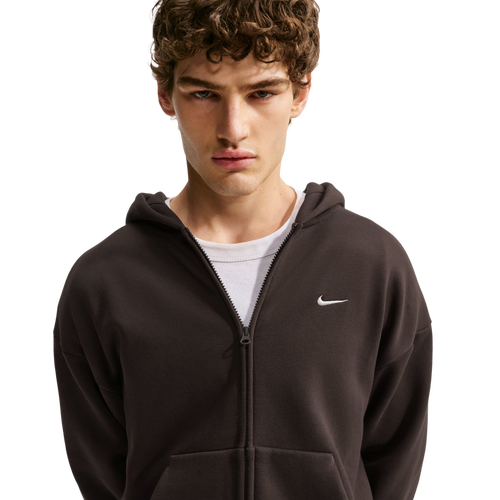 Nike Solo Full Zip Concept Hoodie - Nike Brown/White