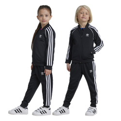 Boys' Preschool - adidas Originals Superstar Track Suit - Black/White