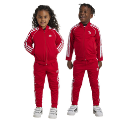 Girls' Preschool - adidas Originals Superstar Track Suit - Better Scarlet