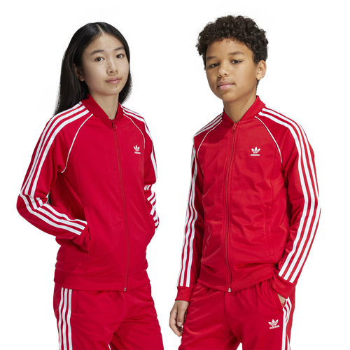 

adidas Originals Girls adidas Originals Her Studio Superstar Top - Girls' Grade School Better Scarlet Size S