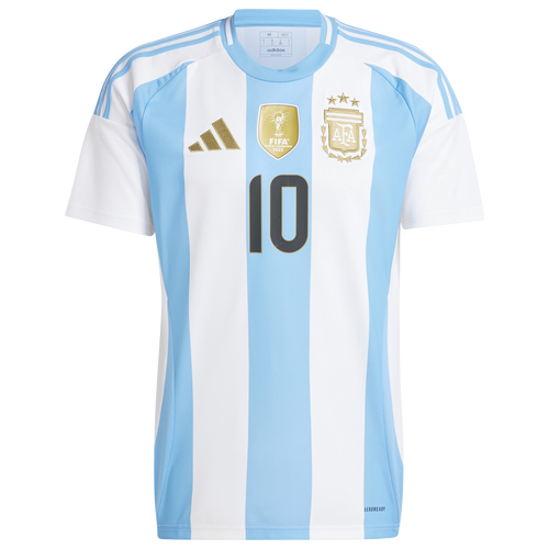 

adidas Mens Lionel Messi adidas Messi Home AFA Jersey - Mens White/Blue Size S