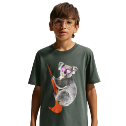 Boys' Grade School - Nike NSW koala Graphic T-Shirt - Green/Orange