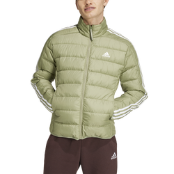 Men's - adidas Essentials 3-Stripes Light Down Jacket - Tent Green