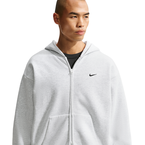 MENS - Nike Solo Basketball Full Zip Concept Hoodie - Black/Birch Heather