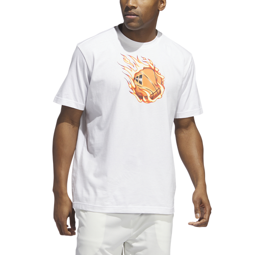  - adidas On Fire Short Sleeve T-Shirt - White/Multi