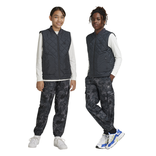 

Boys adidas Originals adidas Originals Camo Cargo Pants - Boys' Grade School Black/Grey Size L