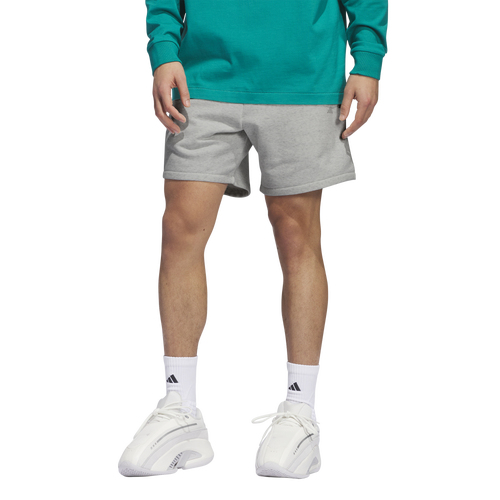 Adidas fleece shorts with zip pockets online