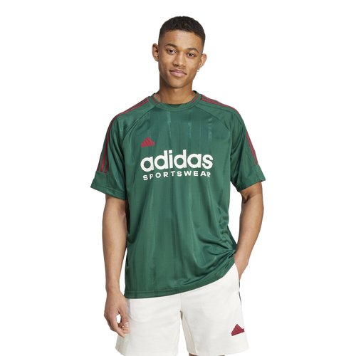 

adidas Mens adidas Tiro NTPK T-Shirt - Mens White/Dark Green Size XXL