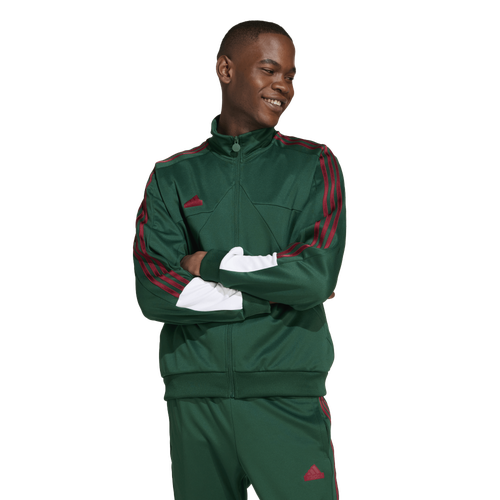 

adidas Mens adidas Tiro Nations Pack Track Jacket - Mens Dark Green/Cloud White/Collegiate Burgundy Size L