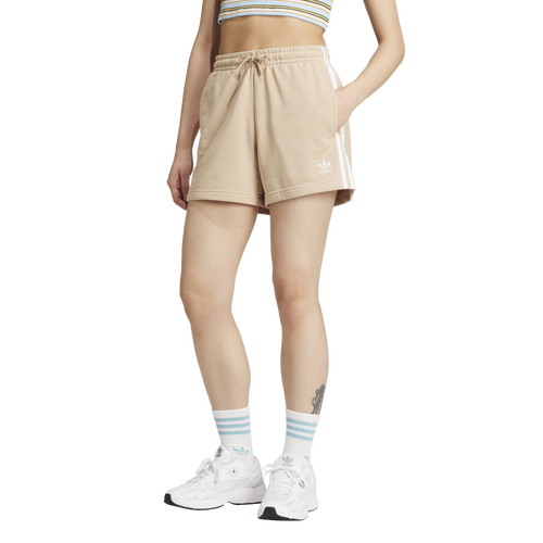 

adidas Originals Womens adidas Originals 3-Stripes FT Shorts - Womens Magic Beige Size XL