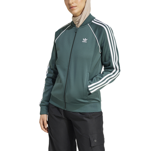 

adidas Originals Womens adidas Originals Superstar Track Top - Womens Mineral Green Size L