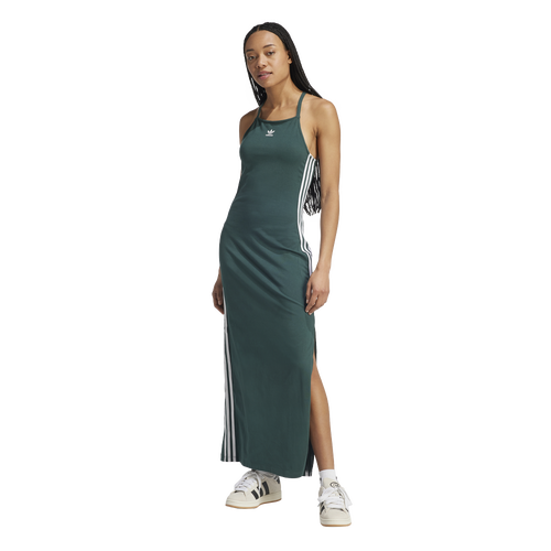 

adidas Originals Womens adidas Originals 3-Stripes Maxi Dress - Womens Mineral Green Size XS