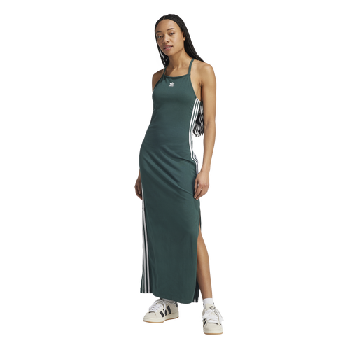 

adidas Originals Womens adidas Originals 3-Stripes Maxi Dress - Womens Mineral Green Size XL