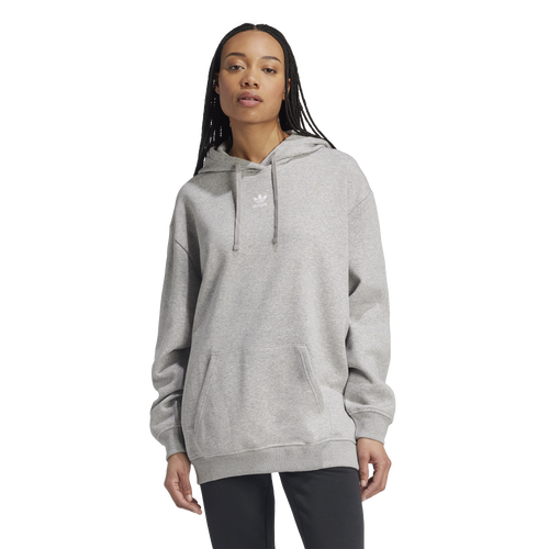 WOMENS - adidas Originals Essentials Oversized Hoodie - Medium Grey Heather