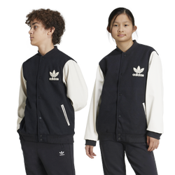 Boys' Grade School - adidas Originals Varsity Jacket - Black/White