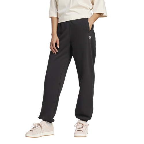 

adidas Originals Womens adidas Originals Trefoil Essentials Fleece Lifestyle Pants - Womens Black Size XL