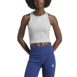 Women's - adidas Originals Rib Tank Top - Medium Grey Heather