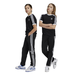 Boys' Grade School - adidas Originals adibreak 3-Stripes Lifestyle Pants - Black/White