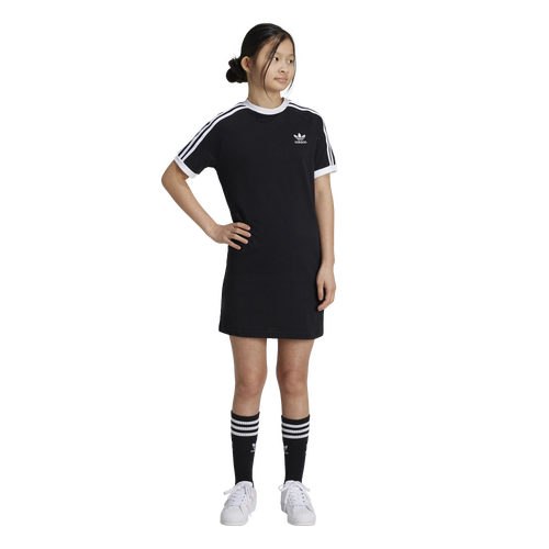 

Girls adidas Originals adidas Originals adicolor 3-Stripes T-Shirt Dress - Girls' Grade School Black Size S