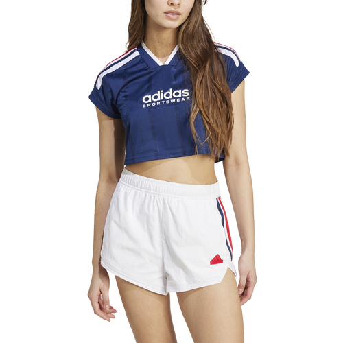 

adidas Womens adidas Tiro NP Cropped Top - Womens Better Scarlet/Team Navy Blue/White Size S