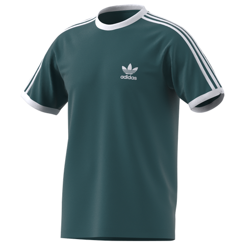 

adidas Originals Mens adidas Originals 3 Stripe T-Shirt - Mens Teal/Multi Size L