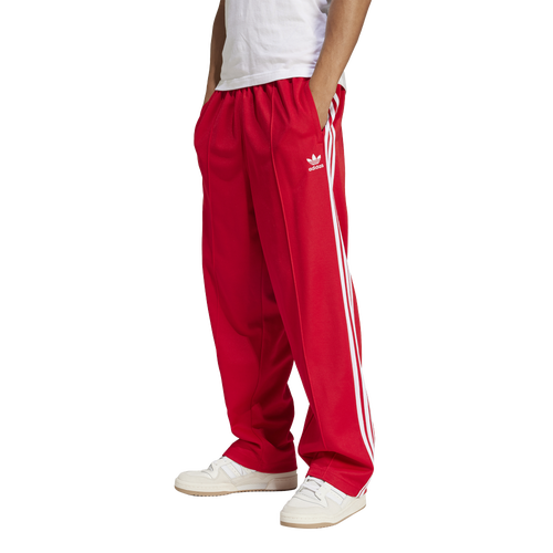 adidas Originals Firebird Adicolor Baggy Fit Track Pants - adidas Originals White/Better Scarlet
