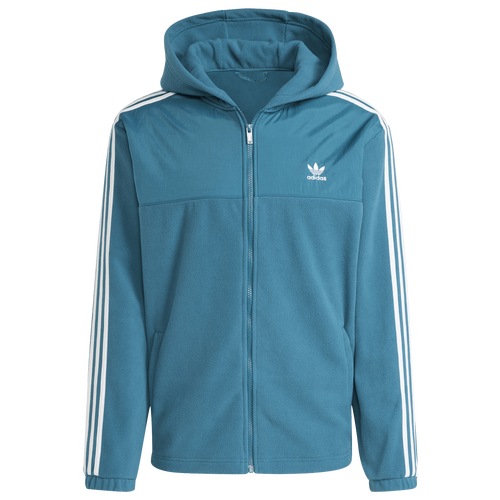 MENS - adidas Originals adicolor 3-Stripes Fleece Lifestyle Hoodie - Legacy Teal