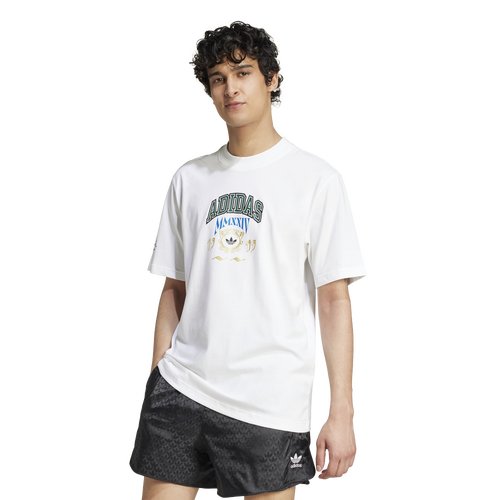 

adidas Originals Mens adidas Originals VRCT Logo T-Shirt - Mens White/Multi Size S