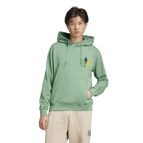 

adidas Originals Mens adidas Originals Graphic Trefoil Series Lifestyle Hoodie - Mens Preloved Green Size M