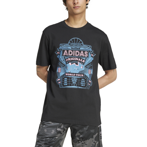 

adidas Originals Mens adidas Originals Graphic Trefoil Series Lifestyle T-Shirt - Mens Black/Black Size XXL