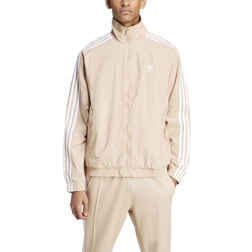 

adidas Originals Mens adidas Originals Woven Firebird Track Top - Mens Magic Beige Size L
