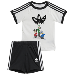 Boys' Toddler - adidas Originals Disney Mickey & Friends Short Sleeve T-Shirt Set - Black/White