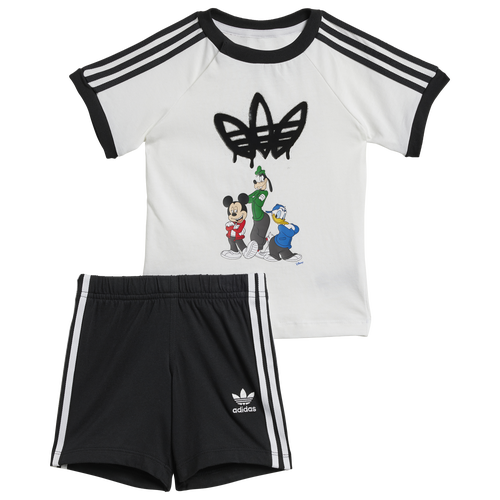 

adidas Originals Boys adidas Originals Disney Mickey & Friends Short Sleeve T-Shirt Set - Boys' Toddler Black/White Size 3T