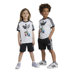 Boys' Preschool - adidas Originals Disney Mickey & Friends Shorts and T-Shirt Set - White/Black