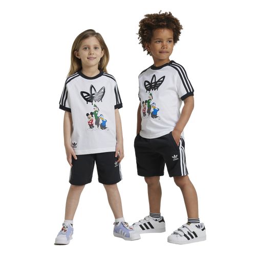 

adidas Originals Boys adidas Originals Disney Mickey & Friends Shorts and T-Shirt Set - Boys' Preschool White/Black Size 4T