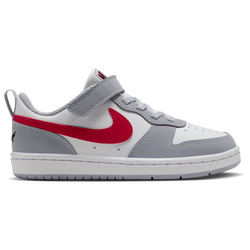 Boys' Preschool - Nike Court Borough Low - White/Red/Grey