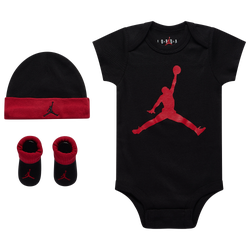 Girls' Infant - Jordan Jumpman 3 Piece Creeper Set - Black/Gym Red