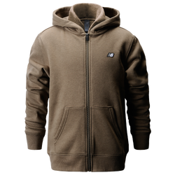 Boys' Grade School - New Balance Classic Full-Zip Fleece - Mushroom