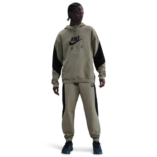 MENS - Nike Air Fleece Pullover Hoodie BFT - Light Army/Black