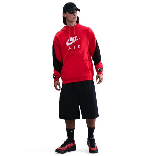 Nike Air Fleece Pullover Hoodie BFT - Nike University Red/Black White