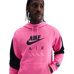 Men's - Nike Air Fleece Pullover Hoodie BFT - Pinksicle/Black/Black