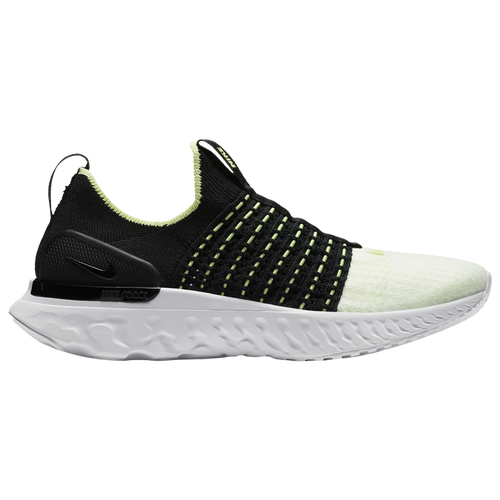 Nike Women's React Phantom Run Flyknit 2 Running Sneakers From Finish Line In Black/ Ice/ White
