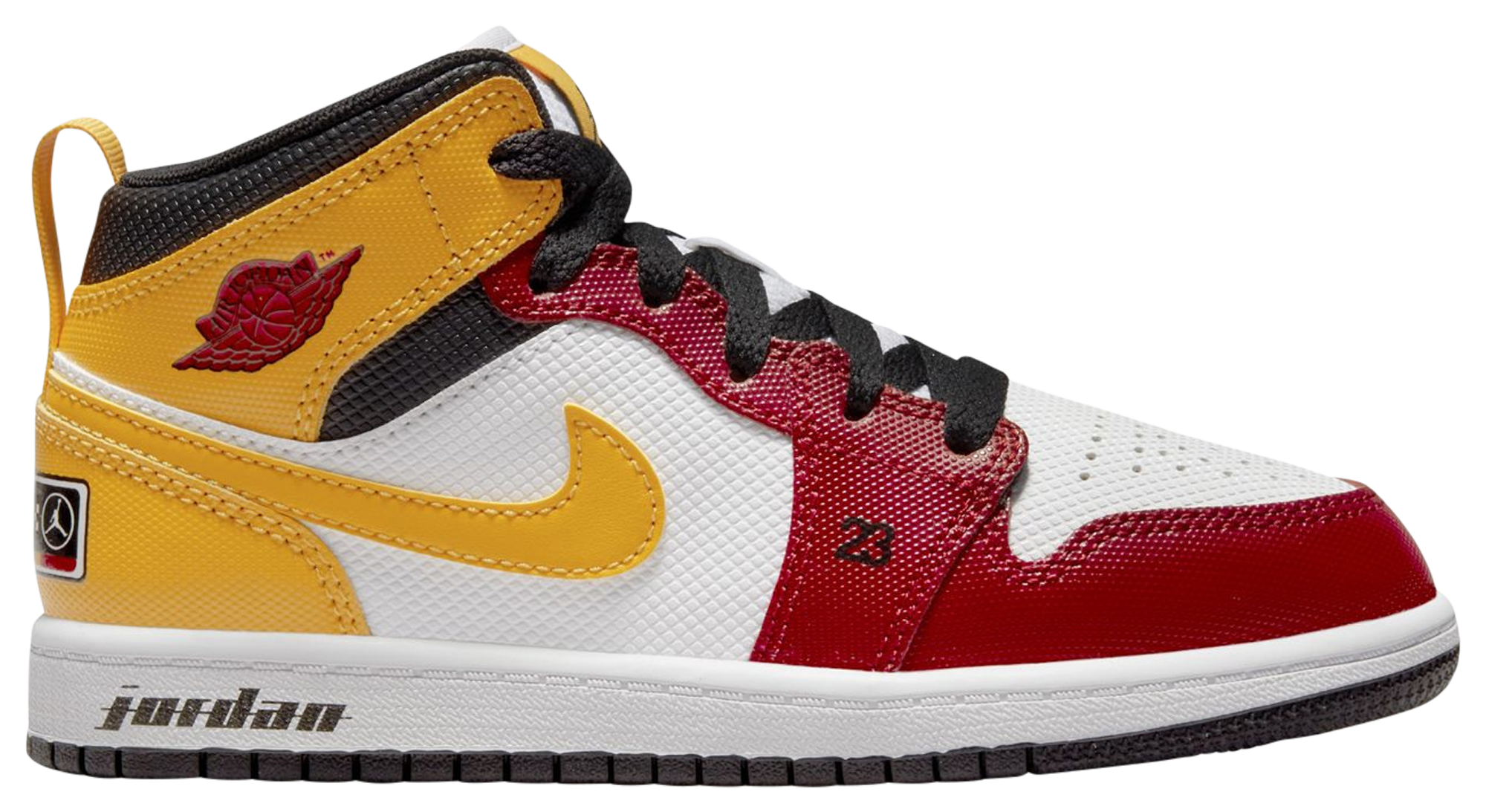 jordans blue red and white
