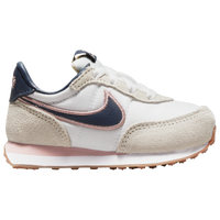 Girls' Toddler - Nike Waffle Trainer 2 - White/Navy/Pink